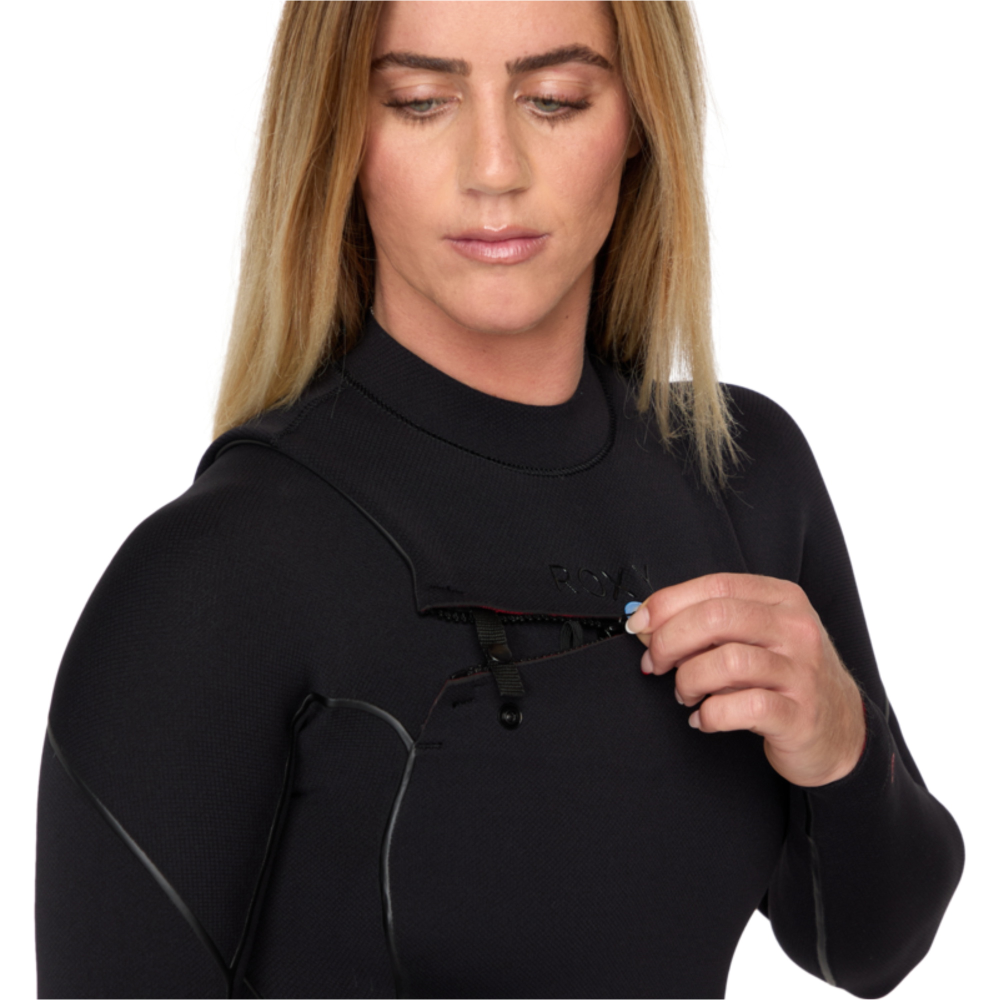 Roupa De Mergulho Feminina Roxy Elite Xtra Warm 4/3mm Chest Zip Modelo 26BW213501 - Black